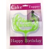 Happy Birthday Dallı Cake Topper 4 Adet