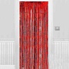 Işıltılı Duvar ve Kapı Perdesi Kırmızı 90x200 cm