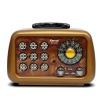 Kemai MD1901 USB/SD/MP3/Bluetooth Şarjlı Nostaljik Radyo KAHVE