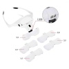 Nikula-5 Lens 1.0x-3.5x, 2led Işıklı  Ile Ayarlanabilir Gözlük Büyüteç9892b2