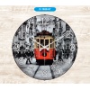 Galaxy D-1958-07 Bombe Mika Cam Duvar Saati TAKSİM