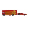 Die-Cast Metal Araba Taşıyan Tır - 689-11-KIRMIZI