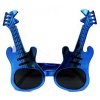 Mavi Renk Rockn Roll Gitar Şekilli Parti Gözlüğü 15x15 cm
