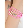 Pembe Renk Gümüş Metal Kancalı Bayan Çoklu Bileklik - BJ-BB2371-KS