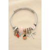 Yusufçuk ve Gül Figürlü İncili Charm Bilezik - BJ-BB4232