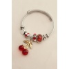 3D Kiraz Model Taşlı Charm Bilezik - BJ-BB4356