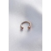 316L Cerrahi Çelik Rose Renk Minimal Toplu Halka Göbek Piercing - BJ-PR1122