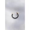316L Cerrahi Çelik Siyah Renk Halka Gold Renk Çivi Uçlu Halka Piercing - BJ-PR1131