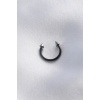 316L Cerrahi Çelik Siyah Renk Halka Gümüş Renk Çivi Model Halka Piercing - BJ-PR1133