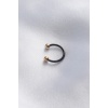 316L Cerrahi Çelik Siyah Renk Halka Gold Renk Minimal Uçlu Halka Piercing - BJ-PR1134