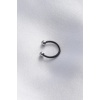 316L Cerrahi Çelik Siyah Renk Halka Gümüş Minimal Toplu Halka Kadın Piercing - BJ-PR1136