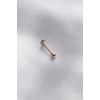 316L Cerrahi Çelik 10 mm Roz Renk Dudak Piercing - BJ-PR1167