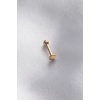 316L Cerrahi Çelik 8 mm Gold Renk Dudak Piercing - BJ-PR1170