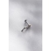 316L Cerrahi Çelik 6 mm Gümüş Renk Yılan Tragus Piercing - BJ-PR1177