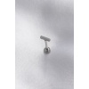316L Cerrahi Çelik Dikdörtgen Gümüş Renk Tragus Piercing - BJ-PR1183