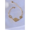 316L Çelik Gold Renk Elizabeth İşleme Kadın Bileklik - BJ-BB5078