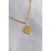 316L Çelik Gold Renk Ayıcık İşleme Kadın Kolye - BJ-BKO7153
