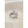 Ayarlamalı Silver Renk Metal Zirkon Taşlı Yüzük - BJ-BYK2041