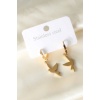 316L Kuş Figürlü Gold Renk Çelik Kadın Küpe - BJ-BKP6481