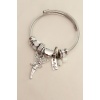 Zirkon Taşlı Kalp Detaylı Peri Model Charm Bilezik - BJ-BB4363