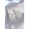 Beyaz Kristal Boncuklu Kadın Küpe - BJ-BKP7359
