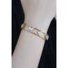316L Çelik Gold Renk Zirkon Taşlı Figürler Model Kadın Kelepçe - BJ-BB5294