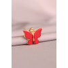 Kırmızı Kelebek Model Kadın Kolye - BJ-BKO5084