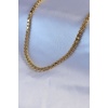 316L Çelik Gold Renk 60 cm Arpa Zincir Model Kadın Kolye - BJ-BKO7447
