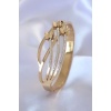 316L Çelik Gold Renk Kelebek Model Zirkon Taşlı Kadın Kelepçe - BJ-BB5351