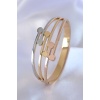 316L Çelik Gold Renk Mix Renk Kadın Kelepçe - BJ-BB5352