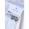 316L Çelik Gümüş Renk Kuş Model Kadın Küpe Seti - BJ-BKP7711
