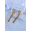 316L Çelik Gold Renk Sallantı Model Kadın Küpe - BJ-BKP7749