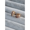 Gold Renk Renkli Kristal Taşlı Earcuff Pirinç Kadın Kıkırdak Küpe - BJ-BKP7779