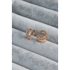 Gold Renk Zirkon Taşlı Earcuff Pirinç Kadın Kıkırdak Küpe - BJ-BKP7807