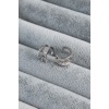 Gümüş Renk Zirkon Taşlı Earcuff Pirinç Kadın Kıkırdak Küpe - BJ-BKP7808