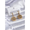 316L Çelik Gold Renk Yaşam Ağacı Model Kadın Küpe - BJ-BKP7821