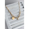 316L Çelik Gold Renk Tiffany Detay Kadın Kolye - BJ-BKO7669