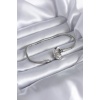Gümüş Renk Zirkon Taşlı Kalp Model Pirinç Charm Kadın Bileklik - BJ-BB5526