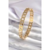 316L Çelik Gold Renk Zincir Model Kadın Kelepçe - BJ-BB5557