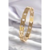 316L Çelik Gold Renk Zincir Model Kadın Kelepçe - BJ-BB5571