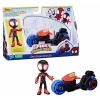 Spider-Man And His Amazing Friends Motorsiklet Ve Figür Miles Morales - F6777-F7460