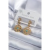 316L Çelik Gold Renk Papatya Model Kadın Küpe - BJ-BKP7990