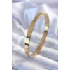 316L Çelik Gold Renk Kalın Ajda Model Kadın Kelepçe - BJ-BB5592