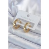 316L Çelik Gold Renk Zirkon Taş Detay Cartier Model Kadın Küpe - BJ-BKP8030