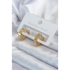 316L Çelik Gold Renk Cartier Model Kadın Küpe - BJ-BKP8032