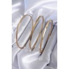 316L Çelik Gold Renk İşleme Detay Ajda Model Kadın Bileklik - BJ-BB5608