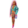 Barbie Extra Pembe Örgü Saçlı Bebek No:10 - GRN27-GXF09
