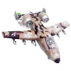 Çek Bırak Işıklı Sesli Metal Savaş Uçak 16 Cm - XG879-101
