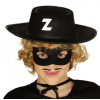 Z Logolu Zorro Şapkası ve Zorro Maskesi Çocuk Boy