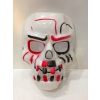 Beyaz Üzeri Rengarenk Korku Dişli Kafatası Maskesi 30x22 cm